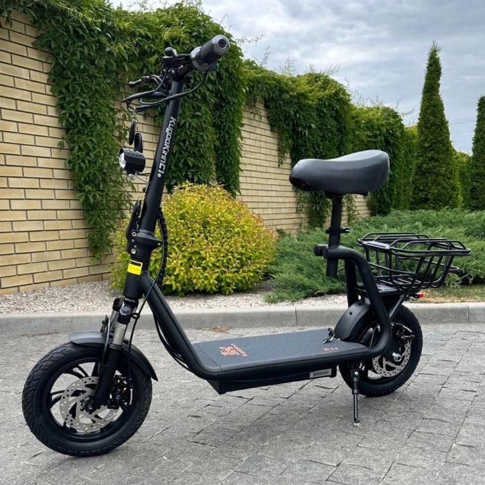 Електросамокат Kugoo KIRIN C1+ Plus з сидінням з великими колесами 12" 1000 Вт (32967057) Електросамокат Kugoo KIRIN C1+ Plus з сидінням з великими колесами 12" 1000 Вт (32967057)