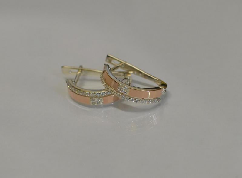 Серьги из серебра Sil 121s Прозрачный (Sil-862)