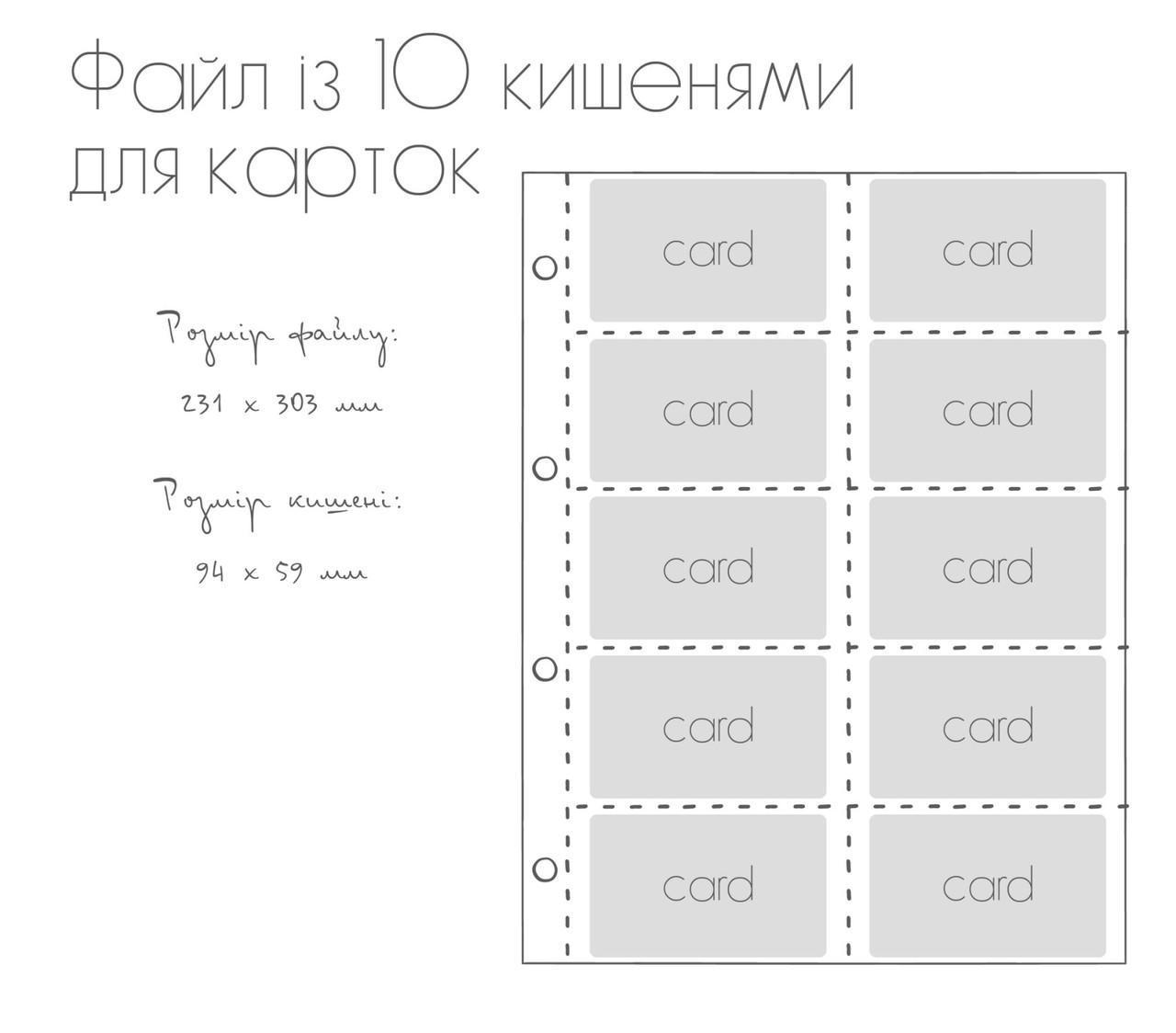 Папка для сімейних документів Classic А4 еко-шкіра Синій (Н 532-00-009340) - фото 7