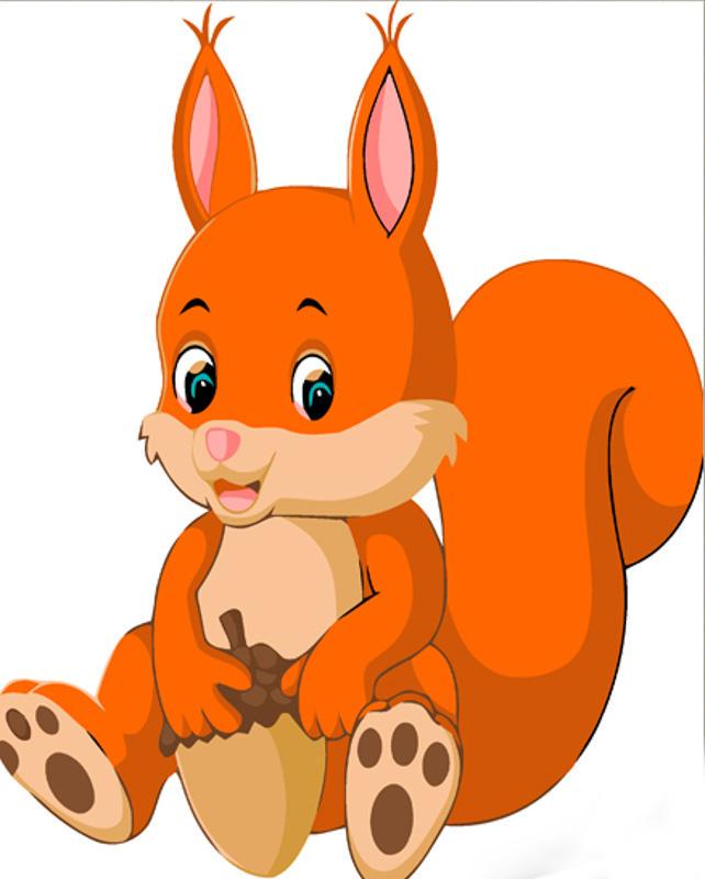 Картина по номерам Strateg Белка с желудочком 30x30 см (Str-ES128)