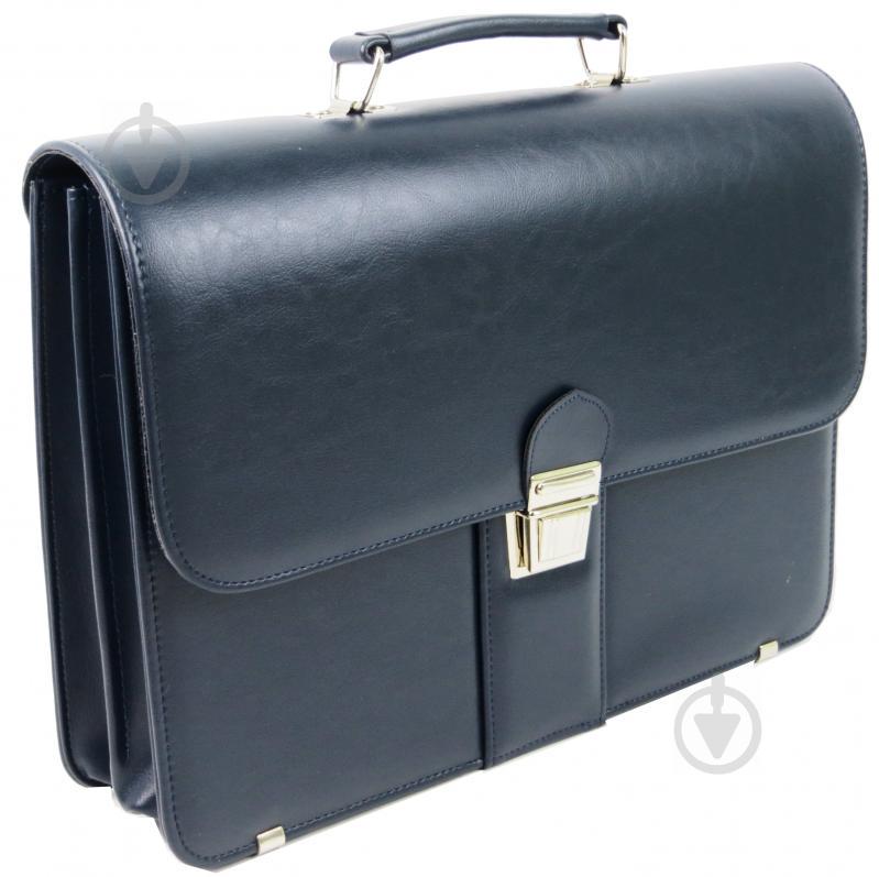 Деловой портфель из искусственной кожи AMO Синий (SST08 navy)