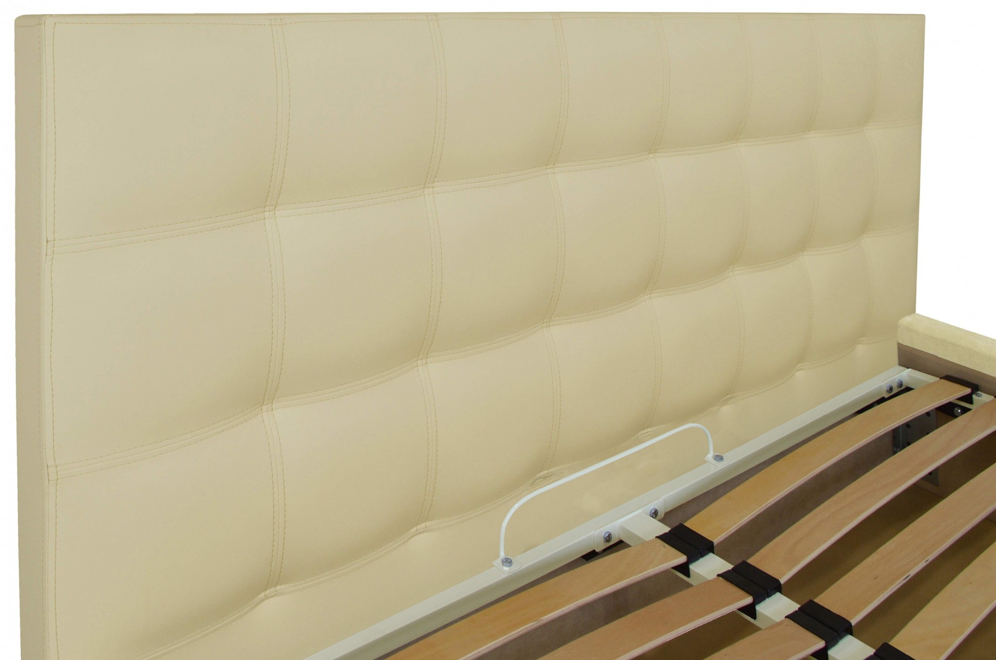 Кровать Двуспальная Chester New VIP 160 х 200 см Fly 2207 A1 С дополнительной металлической цельносварной рамой Бежевый - фото 3 Кровать Двуспальная Chester New VIP 160 х 200 см Fly 2207 A1 С дополнительной металлической цельносварной рамой Бежевый - фото 3