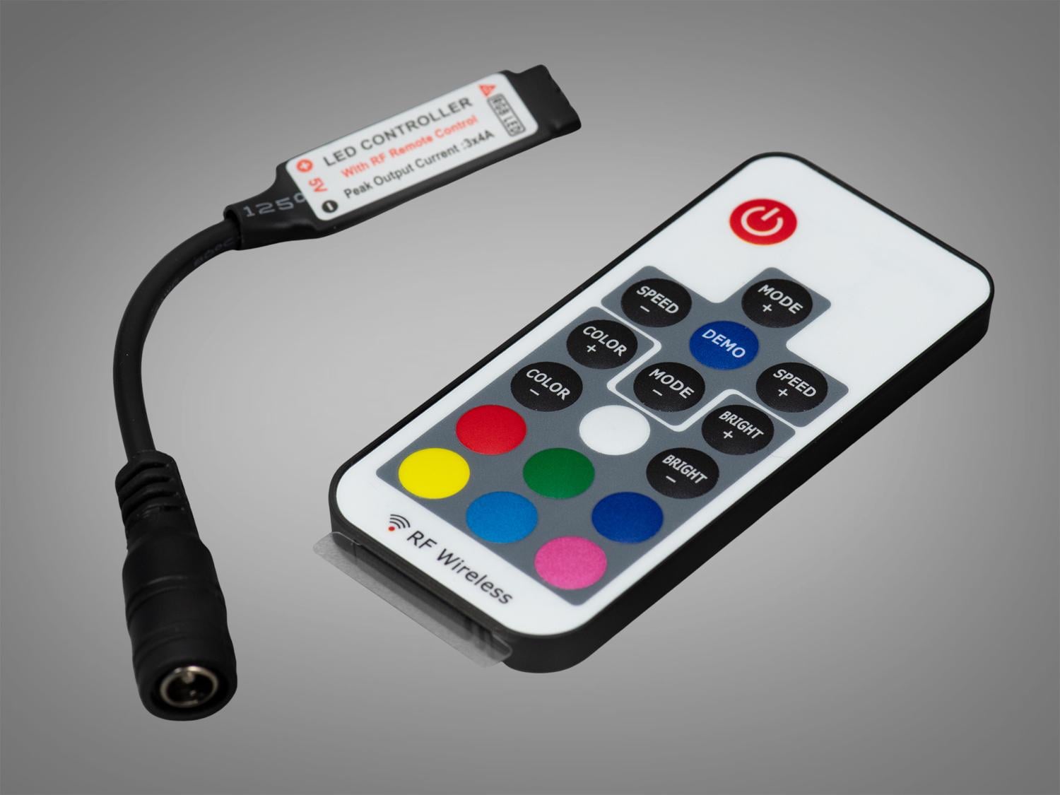 Контроллер с радио ДУ для RGB ленты (PC-K11-mini-RGB-16KEY-RF-)