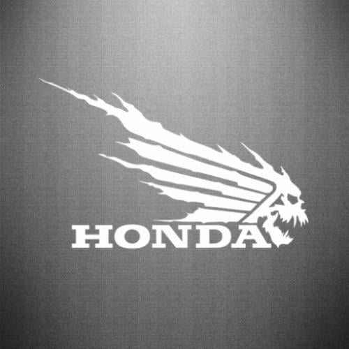 Наклейка Honda Skelet 15x9,4 см (26994981)