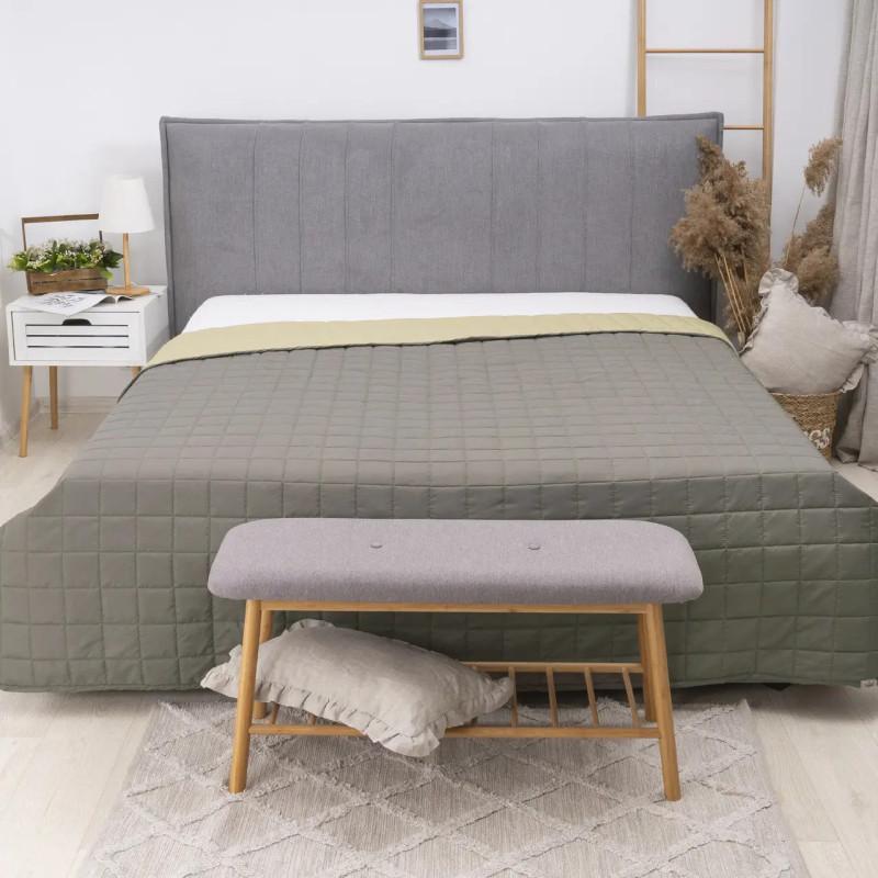 Одеяло Viluta Дуэт облегченное 140x205 см полуторное Оливковое (26433865) - фото 1 Одеяло Viluta Дуэт облегченное 140x205 см полуторное Оливковое (26433865) - фото 1