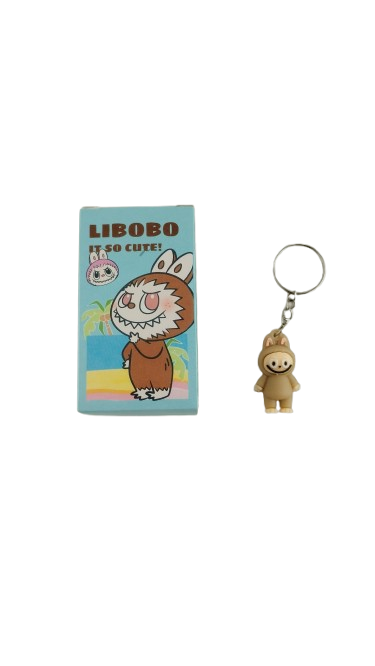 Іграшка-брелок Лабубу маленький 8 см Коричневий (000077) Іграшка-брелок Лабубу маленький 8 см Коричневий (000077)