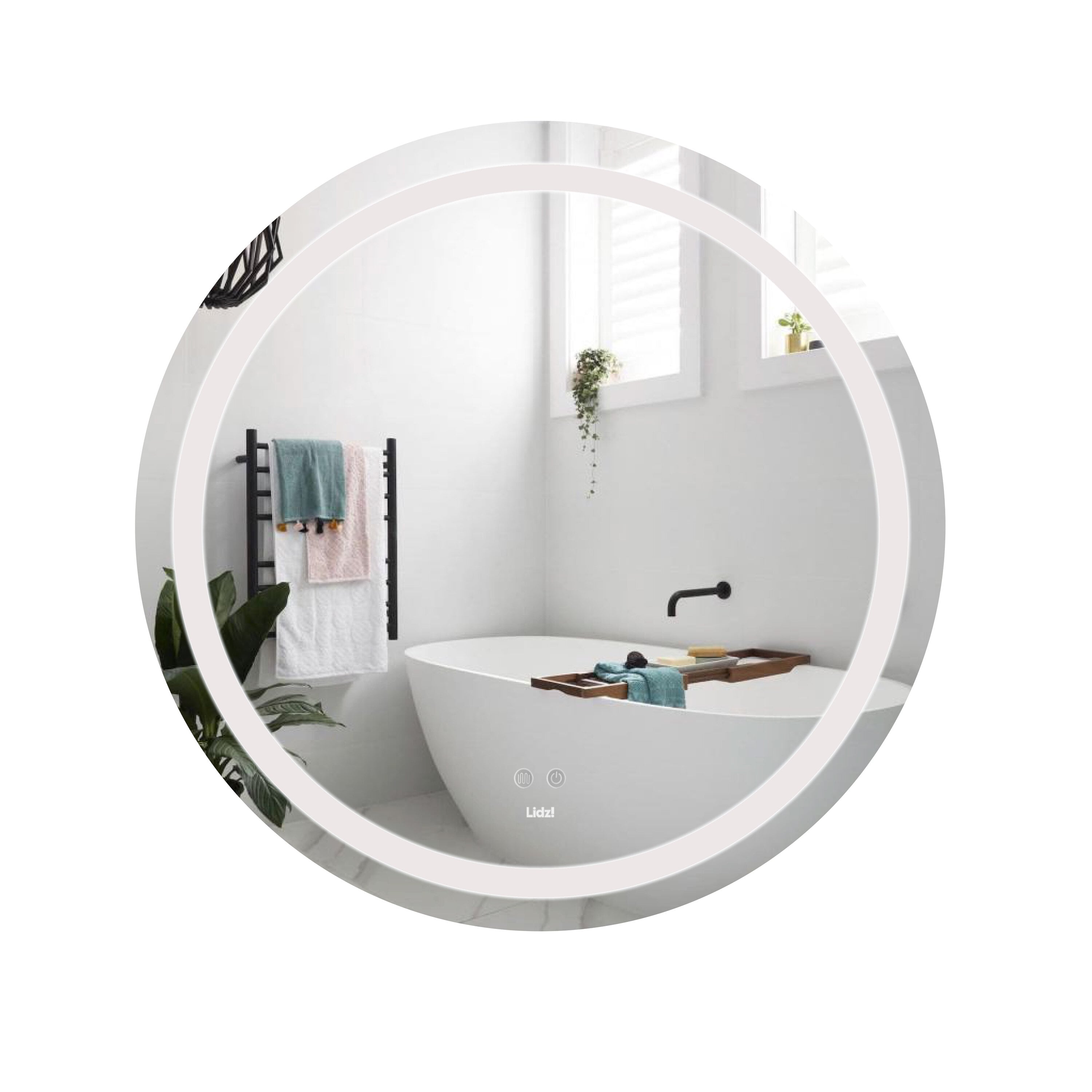 Зеркало Lidz Aria R800 с LED-подсветкой Touch/антизапотеванием/диммером (LD78LR800 Зеркало Lidz Aria R800 с LED-подсветкой Touch/антизапотеванием/диммером (LD78LR800