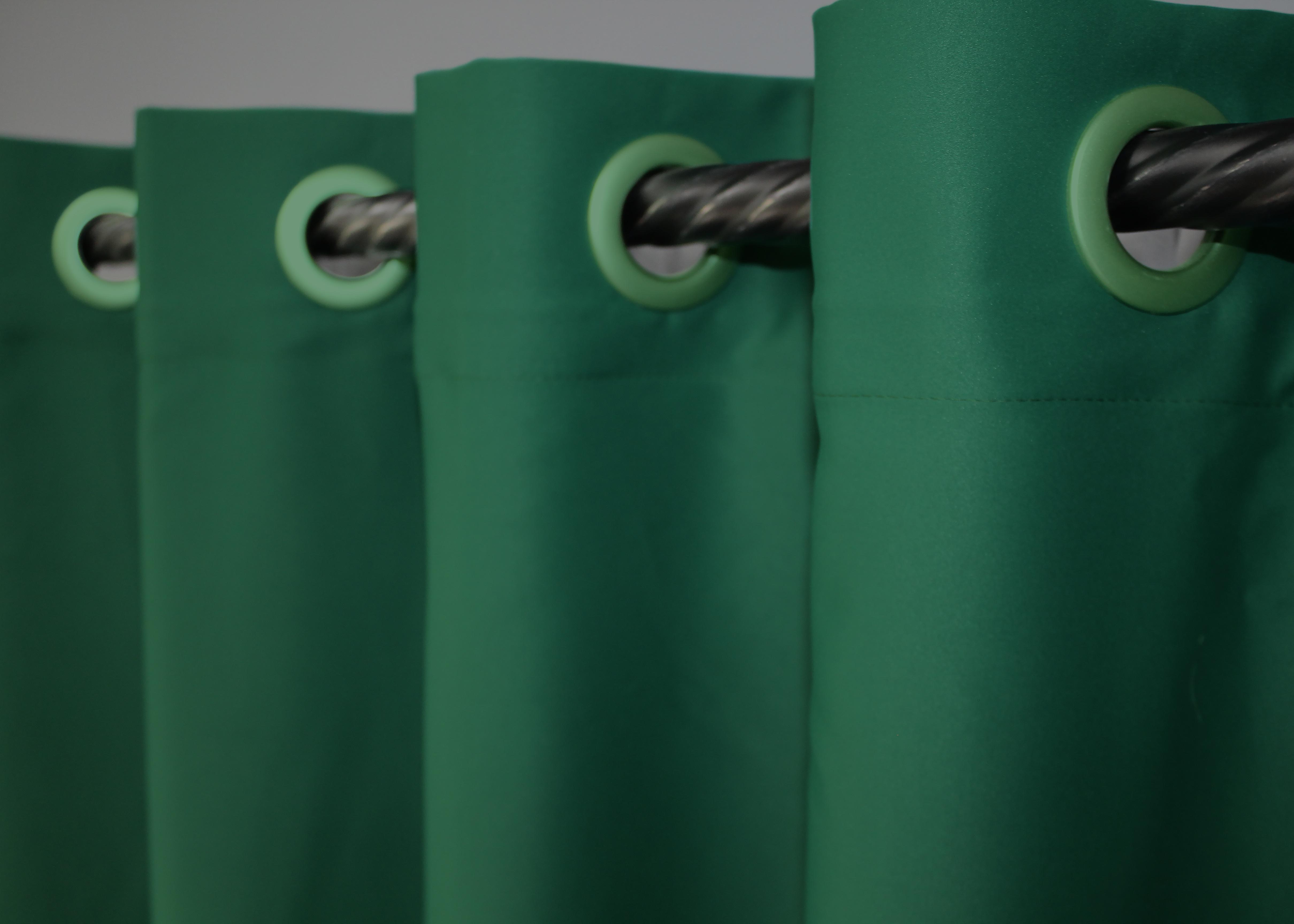 Комплект штор на люверсах VR-Textil Midnight № 1398ш 150х270 см 2 шт. Зелений (37-0138) - фото 6 Комплект штор на люверсах VR-Textil Midnight № 1398ш 150х270 см 2 шт. Зелений (37-0138) - фото 6