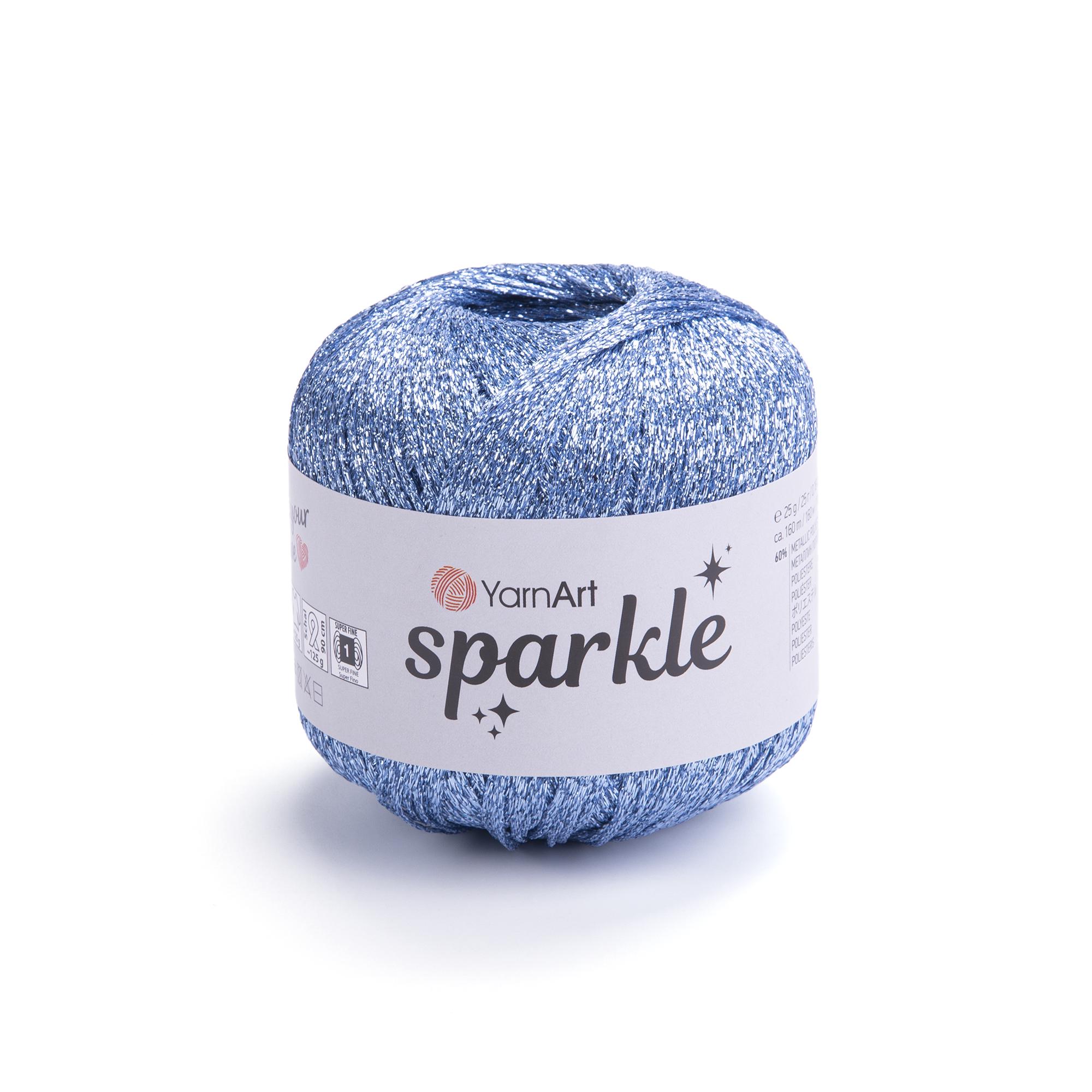 Пряжа YarnArt Sparkle 1318 голубой (3902)