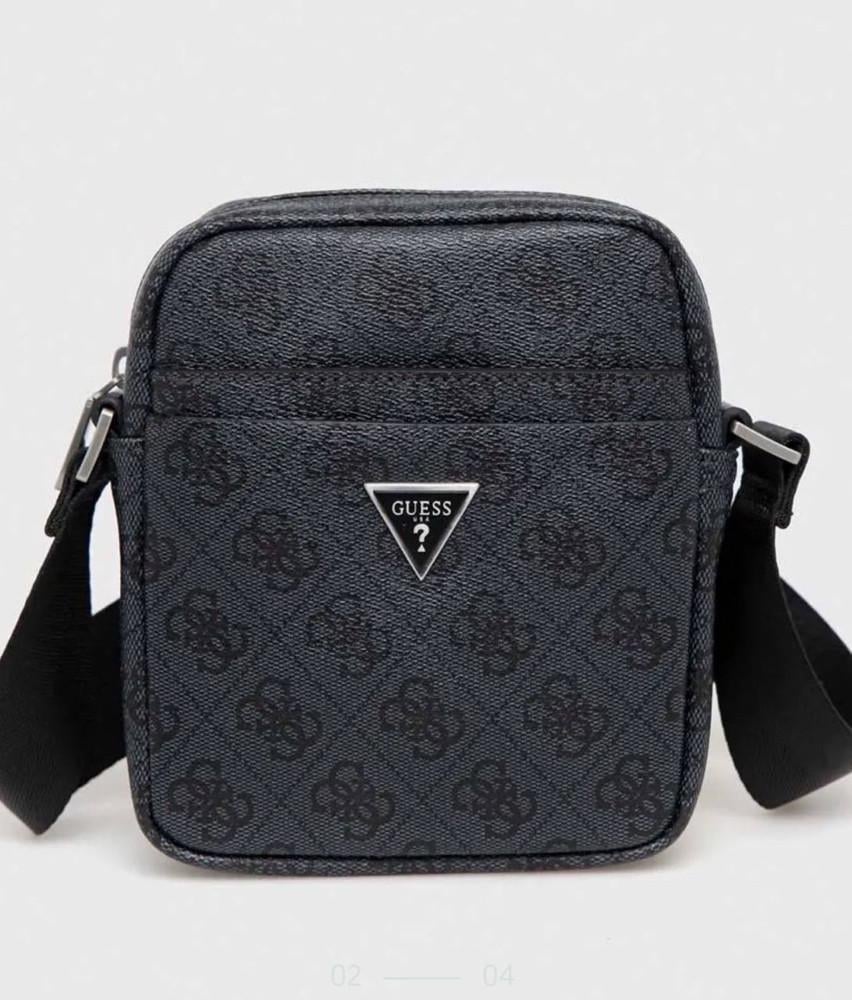 Сумка мужская брендовая средних размеров на плечо PU-кожа Серый (7515 PTR)