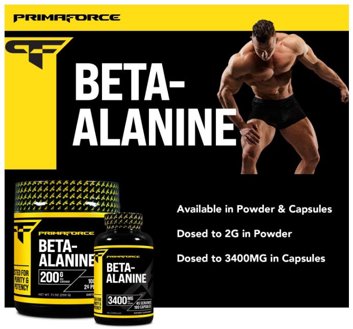 Бета-аланин Primaforce Beta-Alanine 180 капс. - фото 3 Бета-аланин Primaforce Beta-Alanine 180 капс. - фото 3