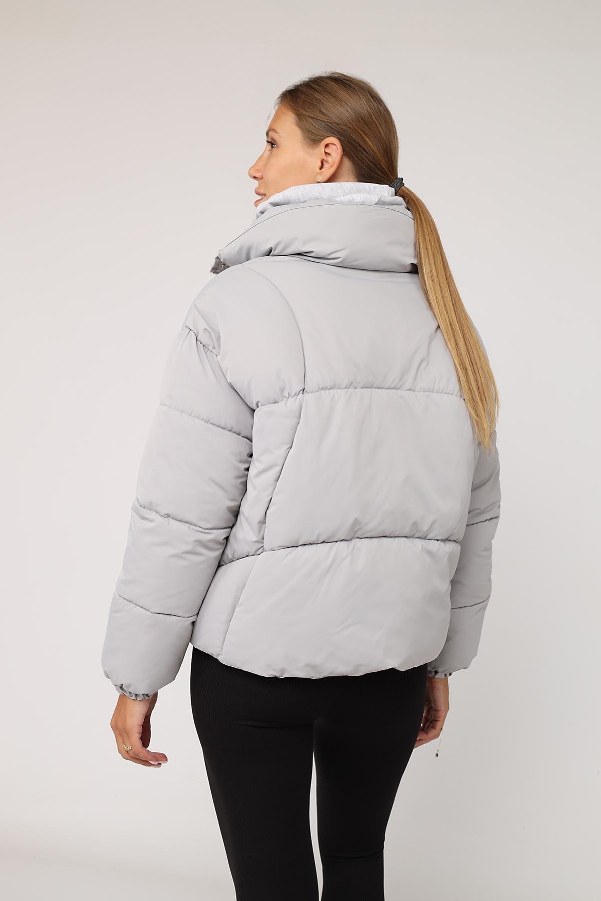 Куртка жіноча демісезонна ЦБ-00277857 р. 52 Сірий (29080000) - фото 5 Куртка жіноча демісезонна ЦБ-00277857 р. 52 Сірий (29080000) - фото 5
