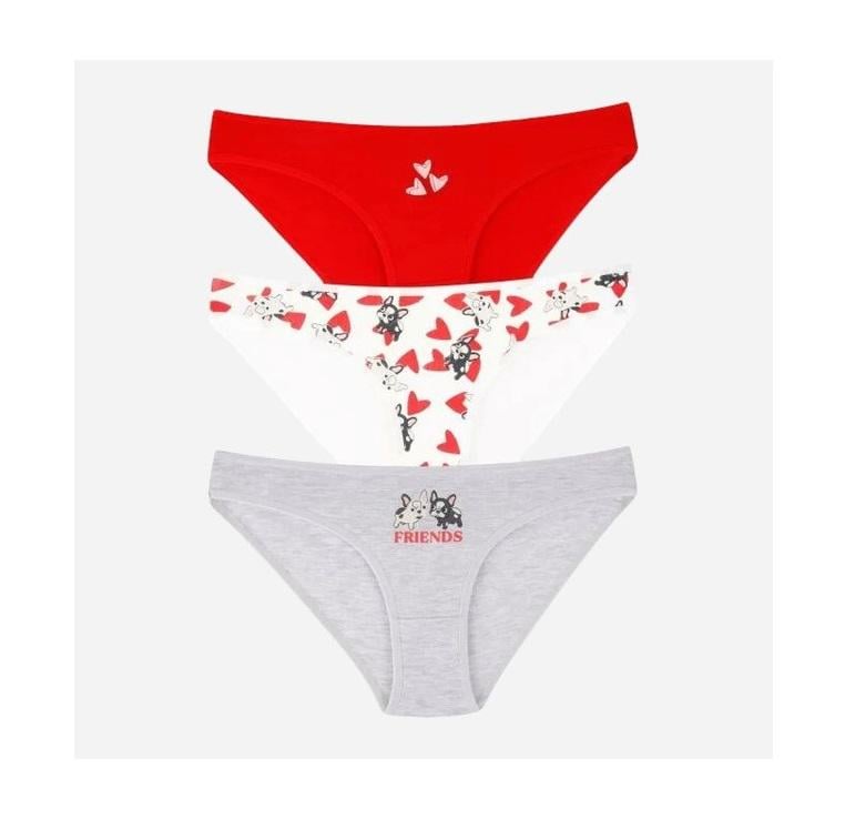 Трусы Dominant 35000-679 3:1 женские S Бело-красный