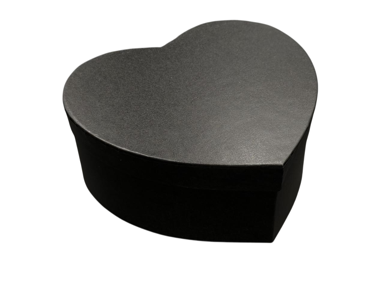 Коробка подарочная в форме сердца с бантиком картонная 3 шт. 21х21х9/19х19х8/17х17х6 см Черный (KR-037-8)