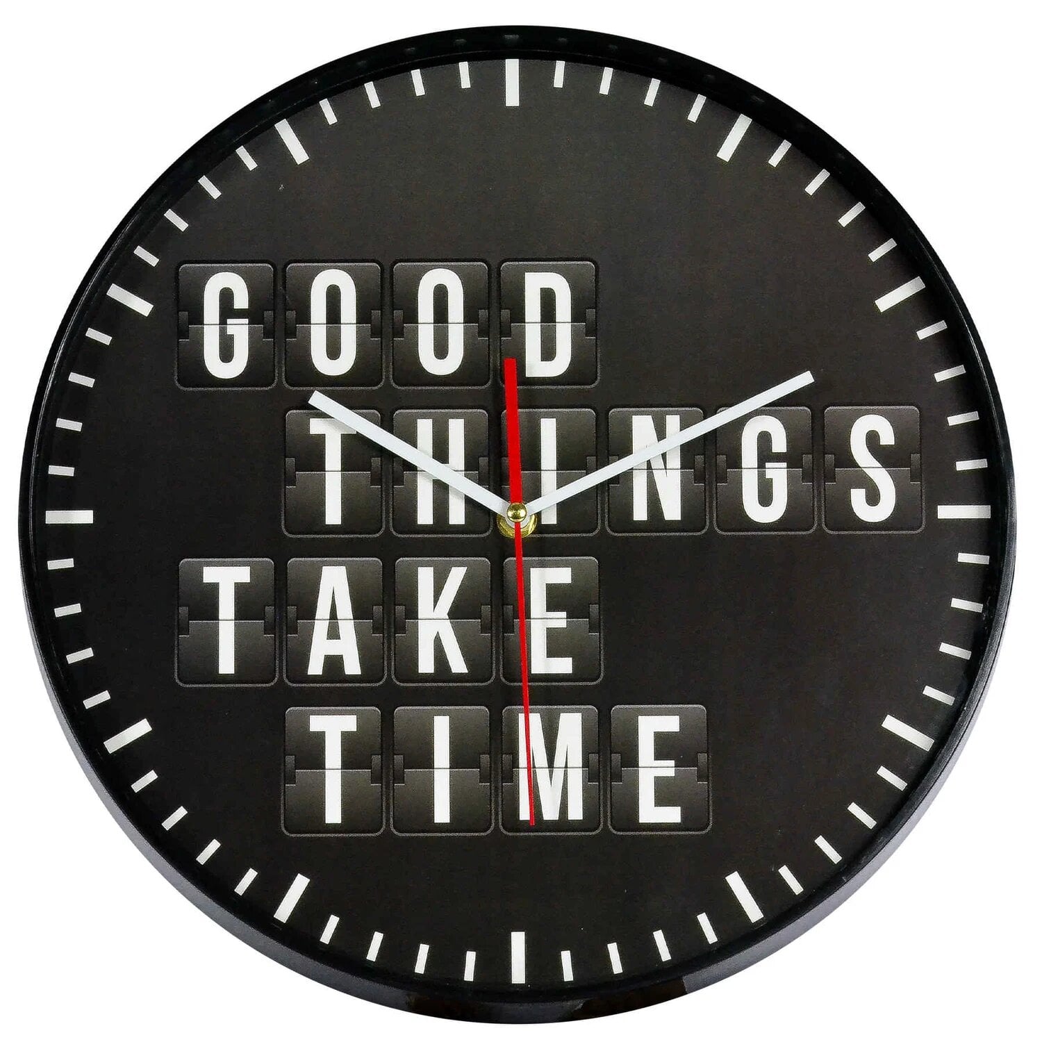 Часы настенные Technoline 775485 Good Things Take Time кварцевые круглые (DAS301212)
