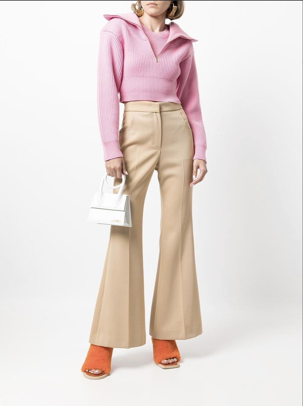 Сумка женская Jacquemus белая - фото 2
