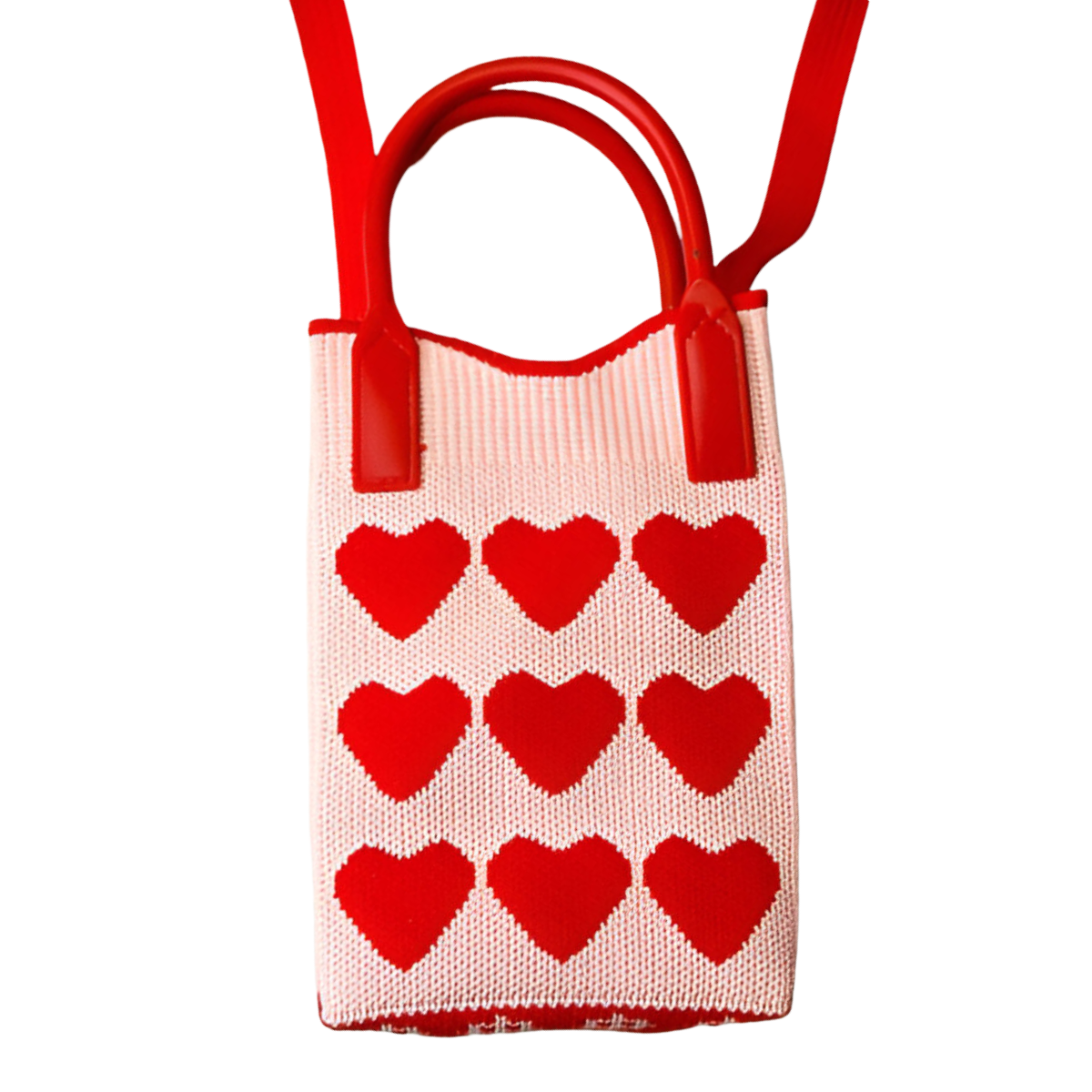 Мини-сумка вязаная Красный (25-551) - фото 1