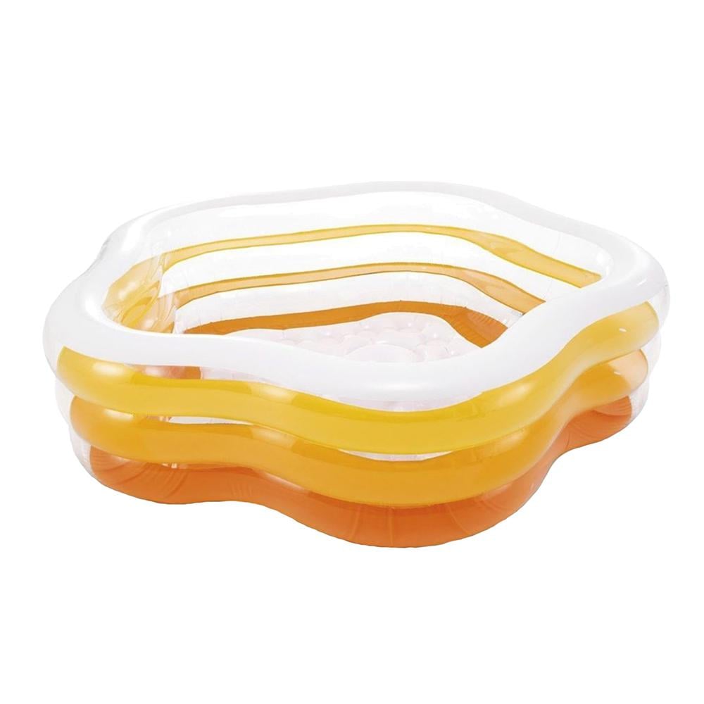 Басейн надувний дитячий Intex 56495 Морська зірка 183х180х53 см Жовтий (20798424)