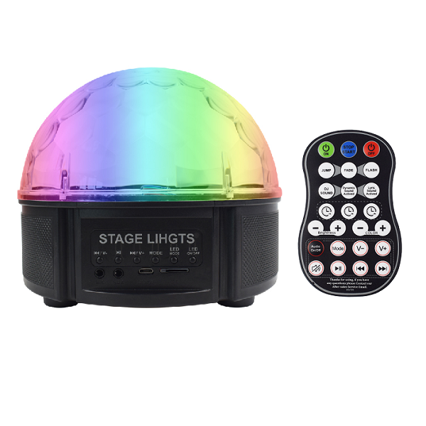 Диско-проектор лазерный Energolux QR-115 12 цветной стерео LED RGB Bluetooth 360°