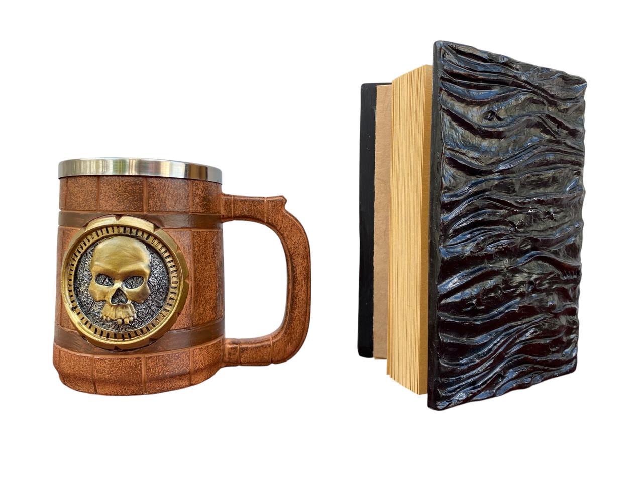 Подарочный набор Кружка 3D Череп Gold Rose/Блокнот 3D Книга что смотрит в ответ (2746581898) - фото 2 Подарочный набор Кружка 3D Череп Gold Rose/Блокнот 3D Книга что смотрит в ответ (2746581898) - фото 2