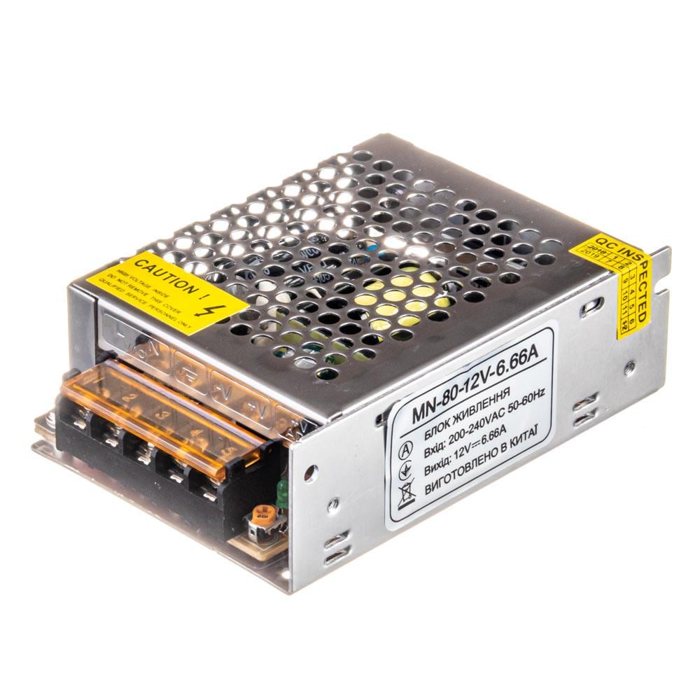 Блок питания Led MN 12 V 6,6A 80 Вт IP20