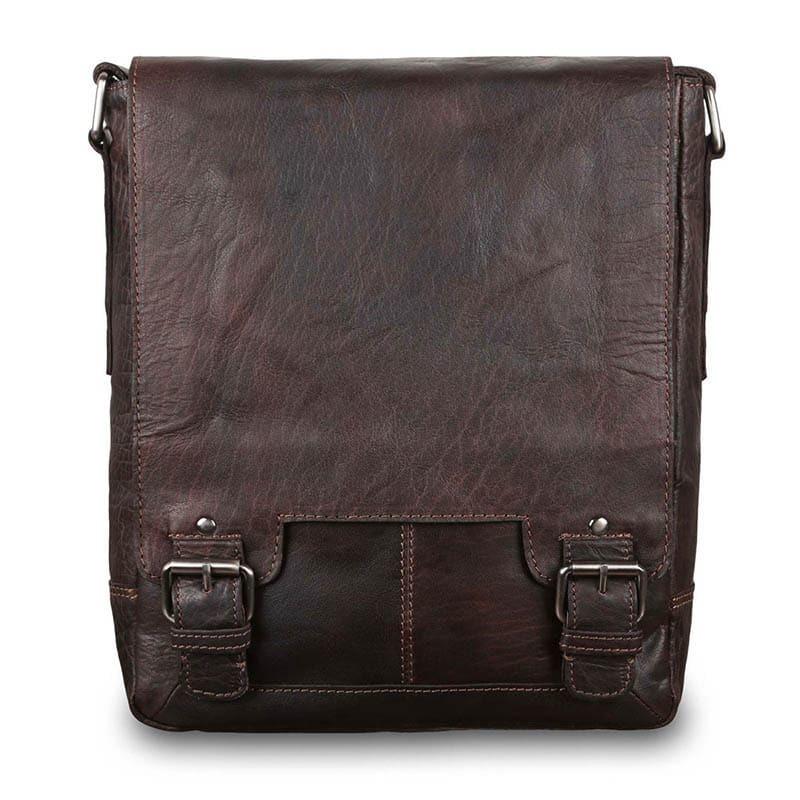 Сумка мужская Ashwood Leather 8342 6 л Коричневый (8342 BRN)