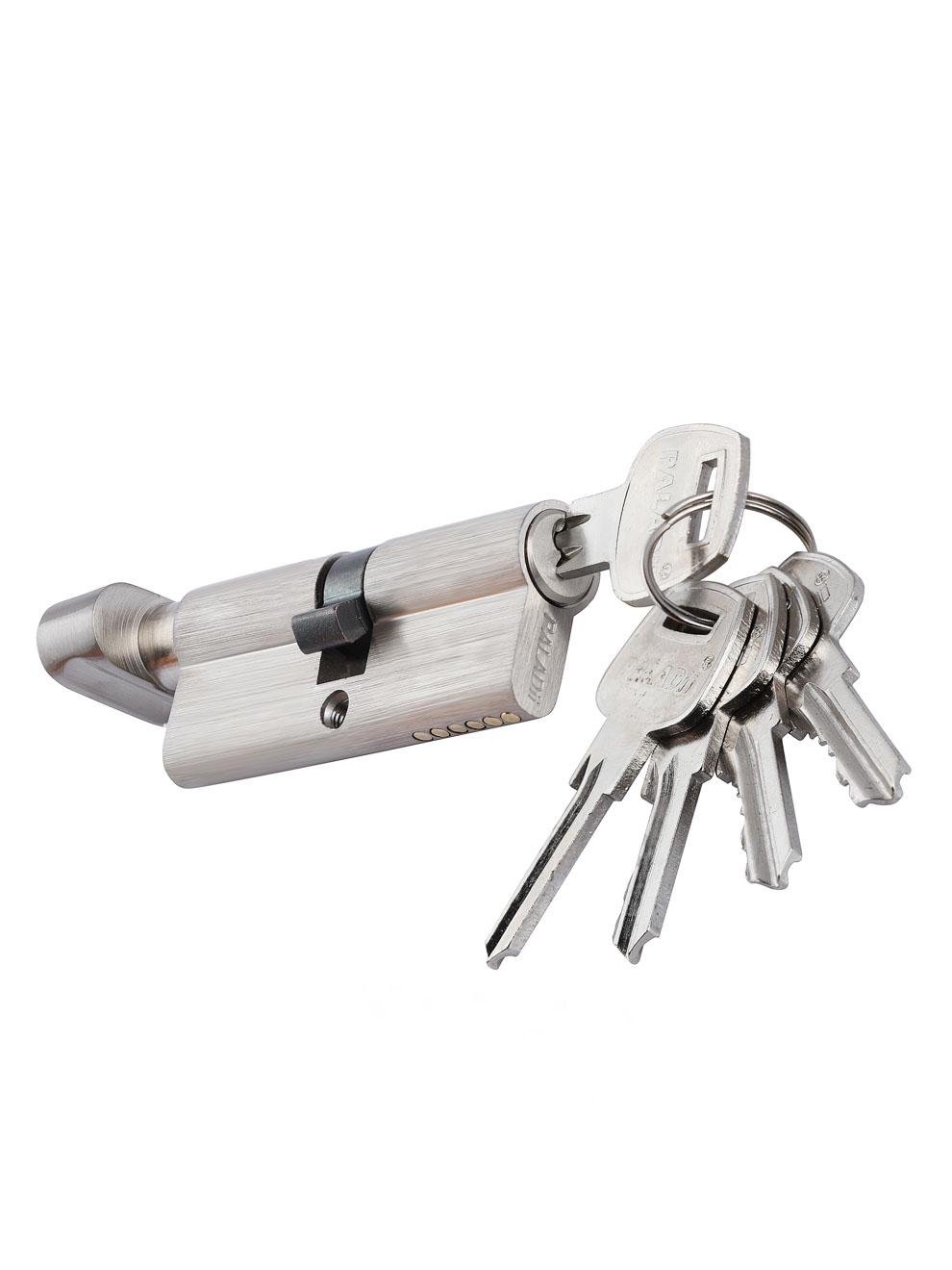 Цилиндр Paladii ST 60 мм Т30x30 5 ключей SN Сатин (ПЦ140) Цилиндр Paladii ST 60 мм Т30x30 5 ключей SN Сатин (ПЦ140)