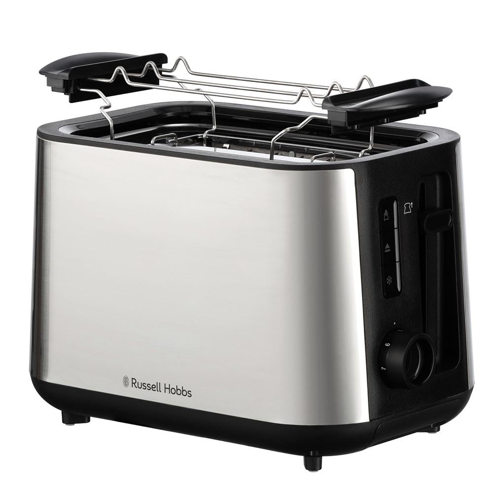 Тостер Russell Hobbs Heaton 800 Вт Нержавеющая сталь/Черный (27390-56) Тостер Russell Hobbs Heaton 800 Вт Нержавеющая сталь/Черный (27390-56)