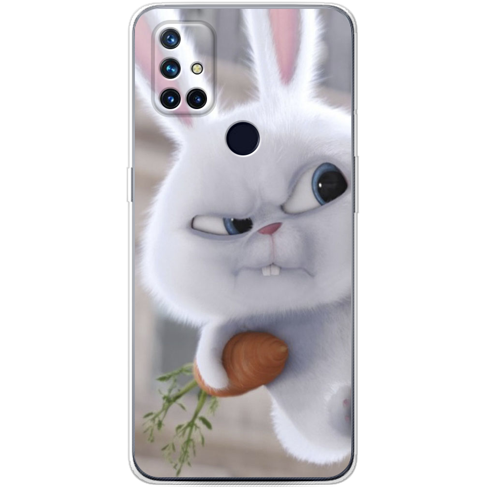 Чехол BoxFace OnePlus Nord N10 Rabbit Snowball Прозрачный силикон (43633-up1116-43633)