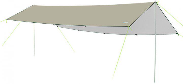 Тент туристический Bluefield со стойками водонепроницаемый S 3х4 м Хаки светлый (ТМ050464)