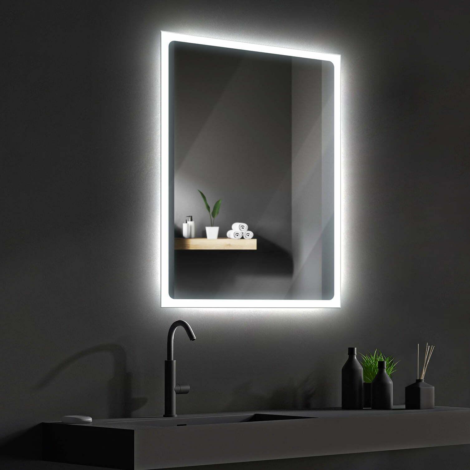 Зеркало Dim Dzerkal LIRA с LED-подсветкой 50х70 см (8109)