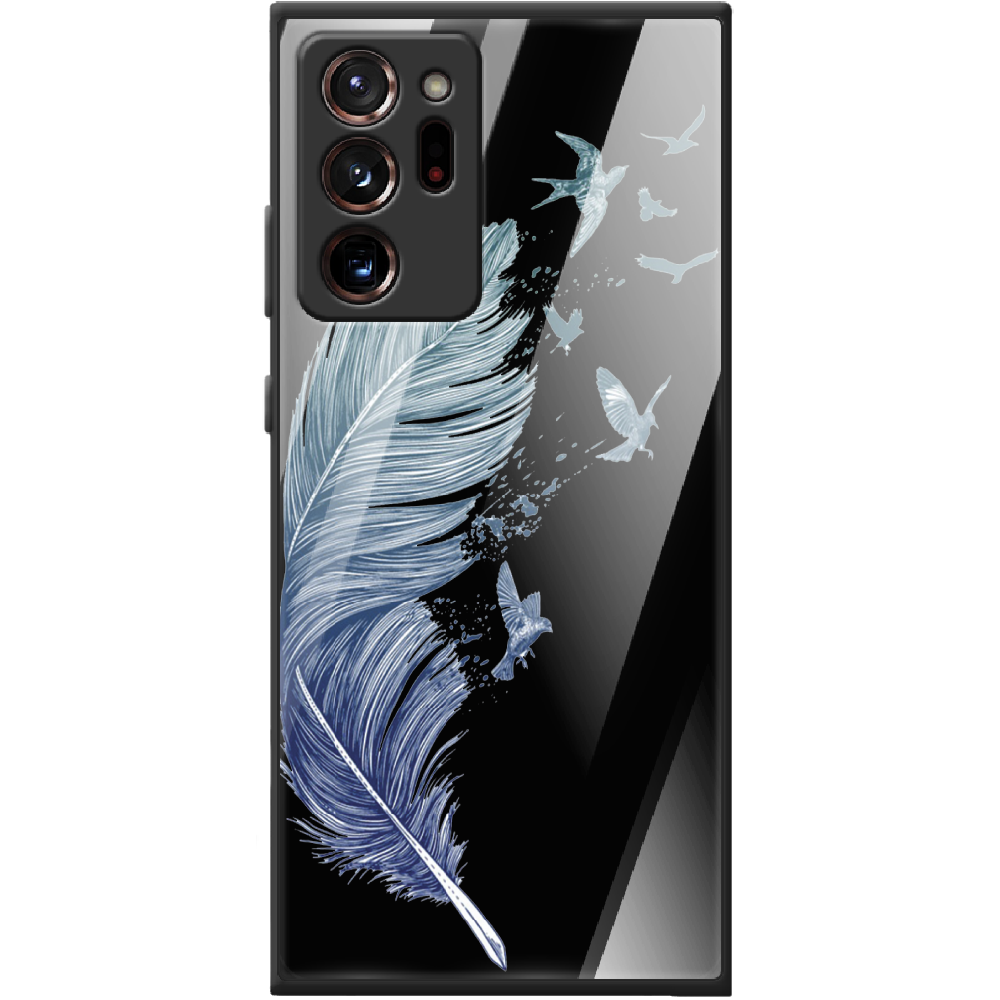 Чохол Boxface Samsung N985 Galaxy Note 20 Ultra Feather Чорний силікон зі склом (40573-cc38-41111)
