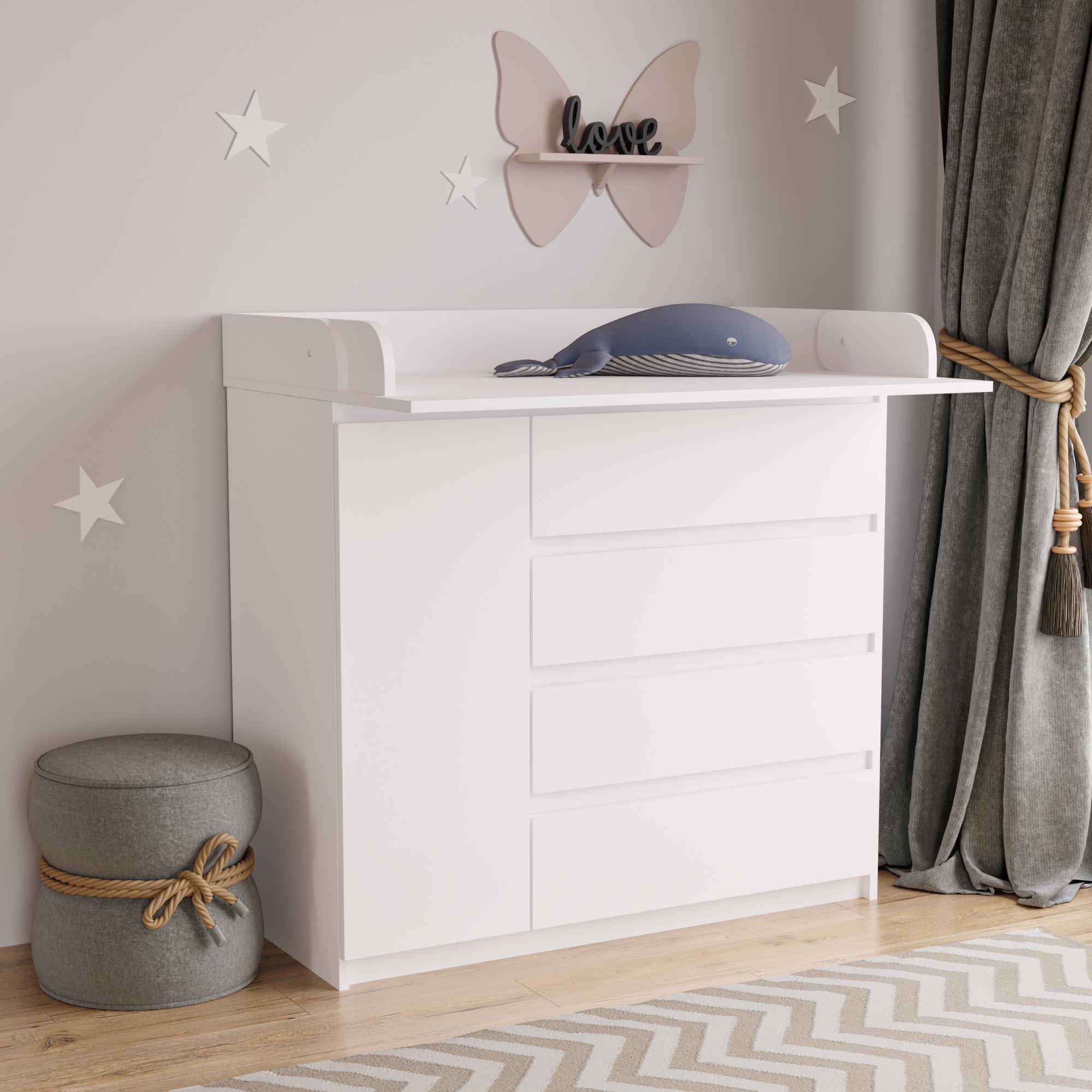 Пеленальний комод Furnigrade ПС-5 97х100х69,5 см Белый