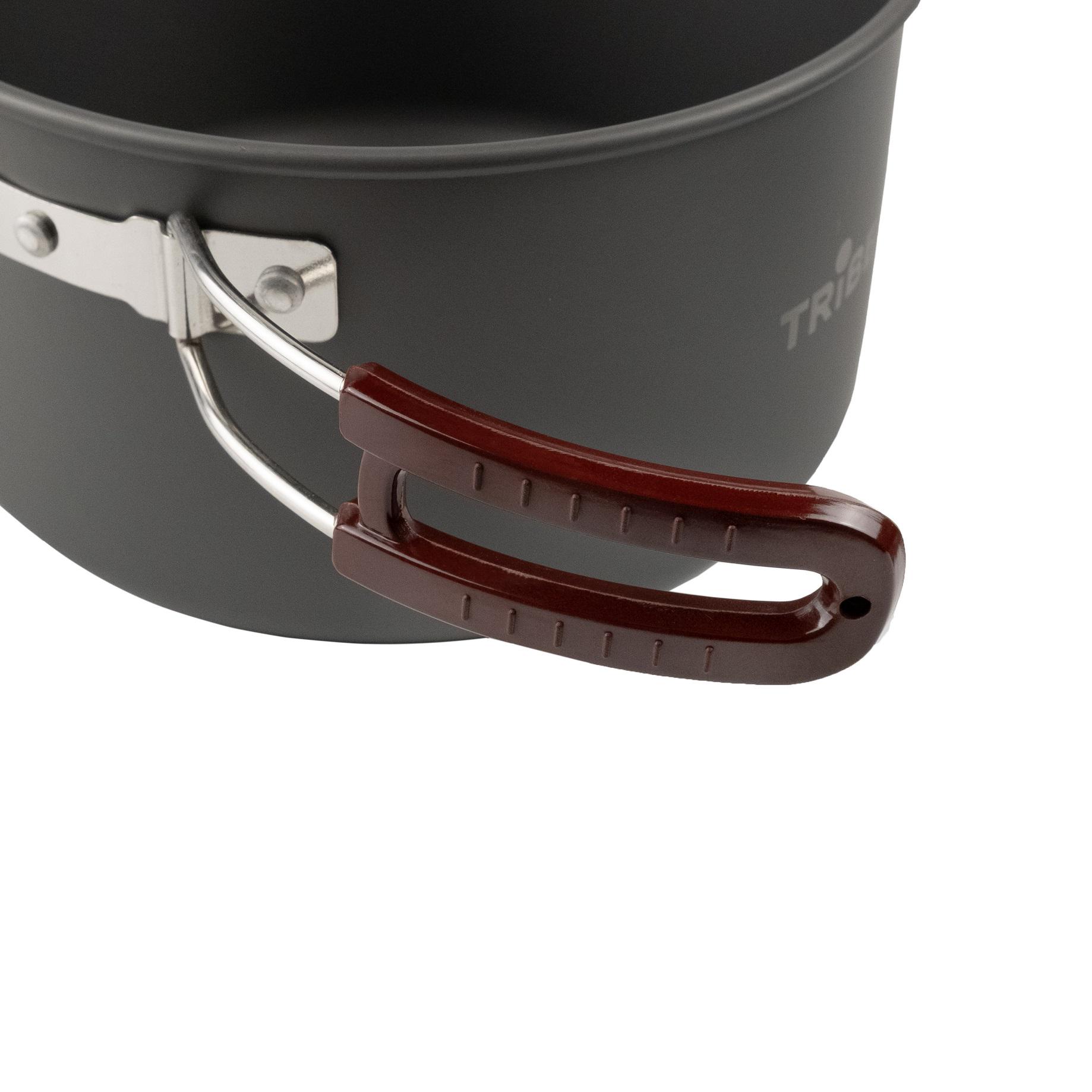 Котелок со складными ручками Tribe Pot Alu алюминиевый 1,9 л (T-FH-0014-grey) - фото 7