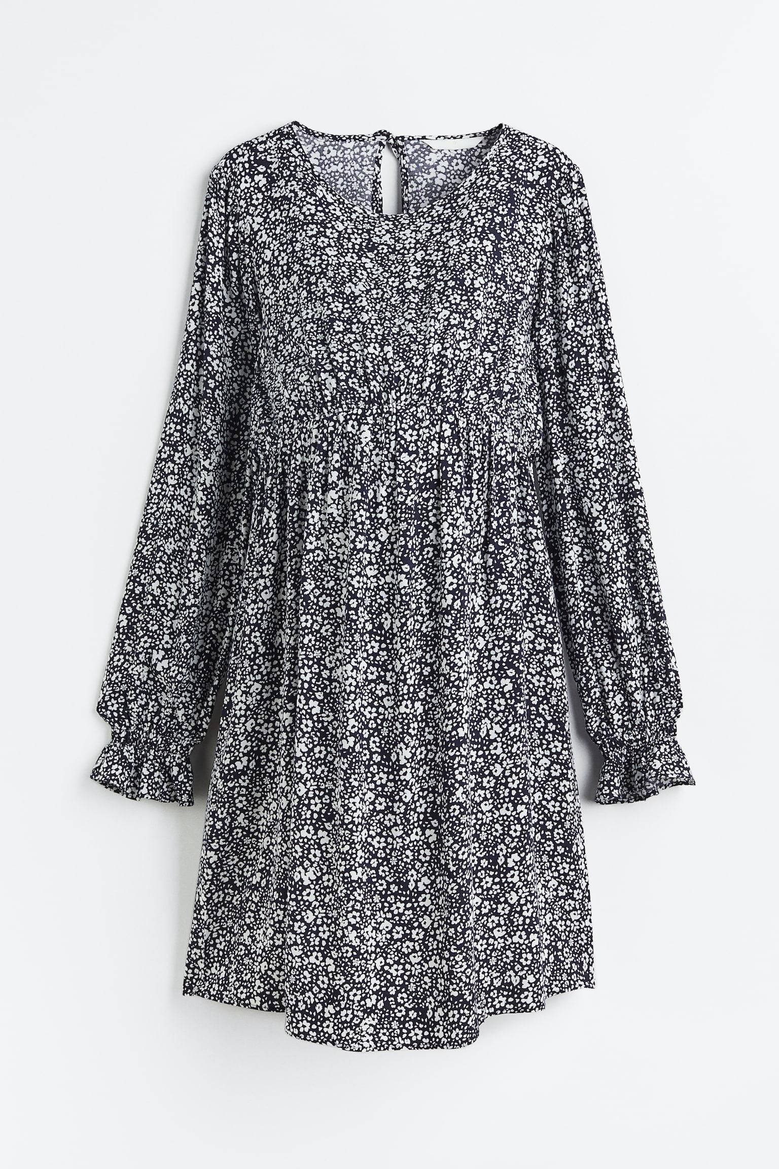 Сукня для вагітних H&M Квіти XXL Темно-синій/Білий (X19051115875)