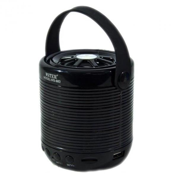 Портативная колонка Bluetooth WSTER WS-883 BT Черный Портативная колонка Bluetooth WSTER WS-883 BT Черный