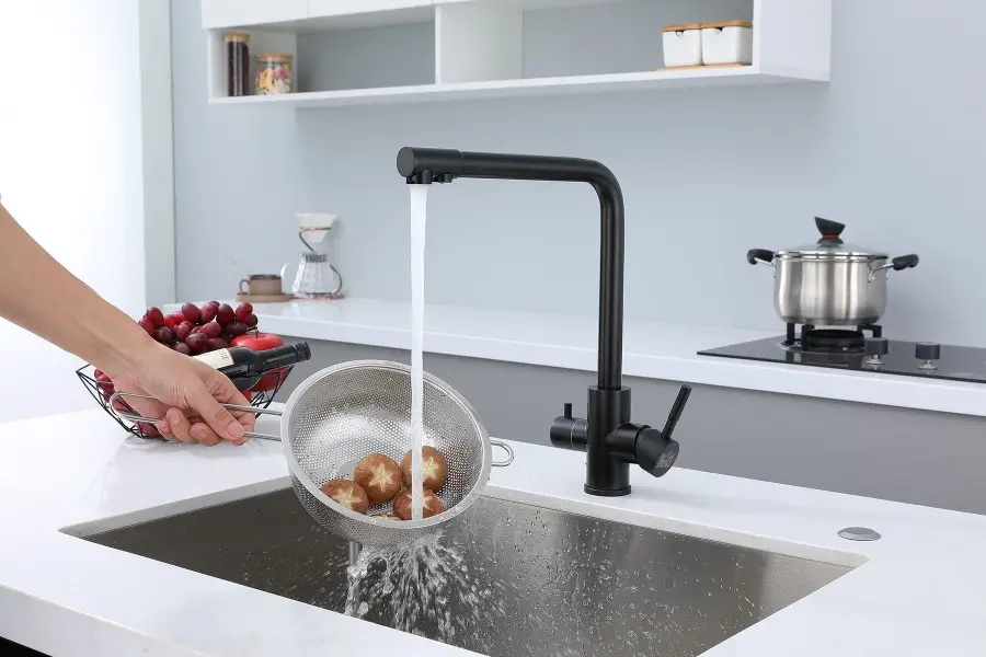 Смеситель для кухни Nett FB-33 Frosh на две воды Черный (NET-030520) - фото 5 Смеситель для кухни Nett FB-33 Frosh на две воды Черный (NET-030520) - фото 5