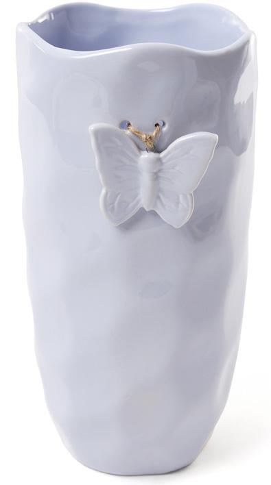 Ваза Flowers Garden Бабочка 26 см мятая керамика Светло-голубая (BD-902-132) Ваза Flowers Garden Бабочка 26 см мятая керамика Светло-голубая (BD-902-132)