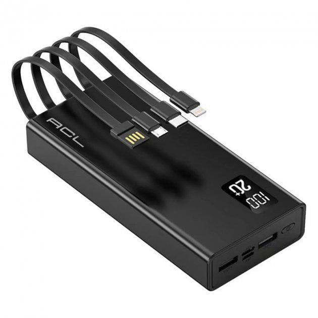 Внешний аккумулятор ACL PW-13 2xUSB/Type-C/micro-USB/Lightning 20000 mAh 5 В 2,1 A (66606unk)