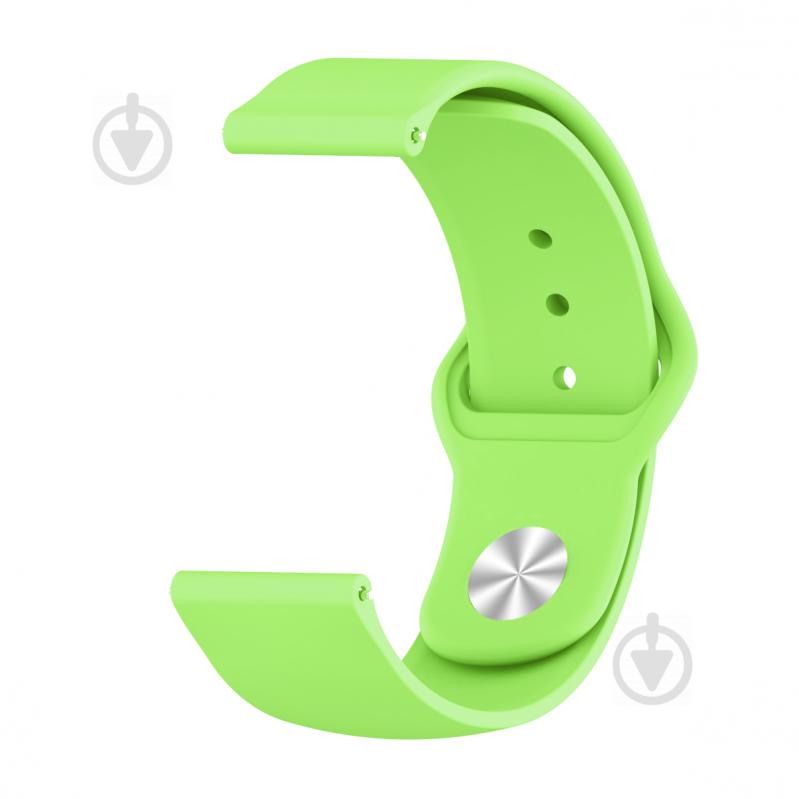 Ремешок BeWatch для Samsung Galaxy watch Active | Active 2 42 | Active 2 44 силиконовый 20 мм Салатовый (1010316)