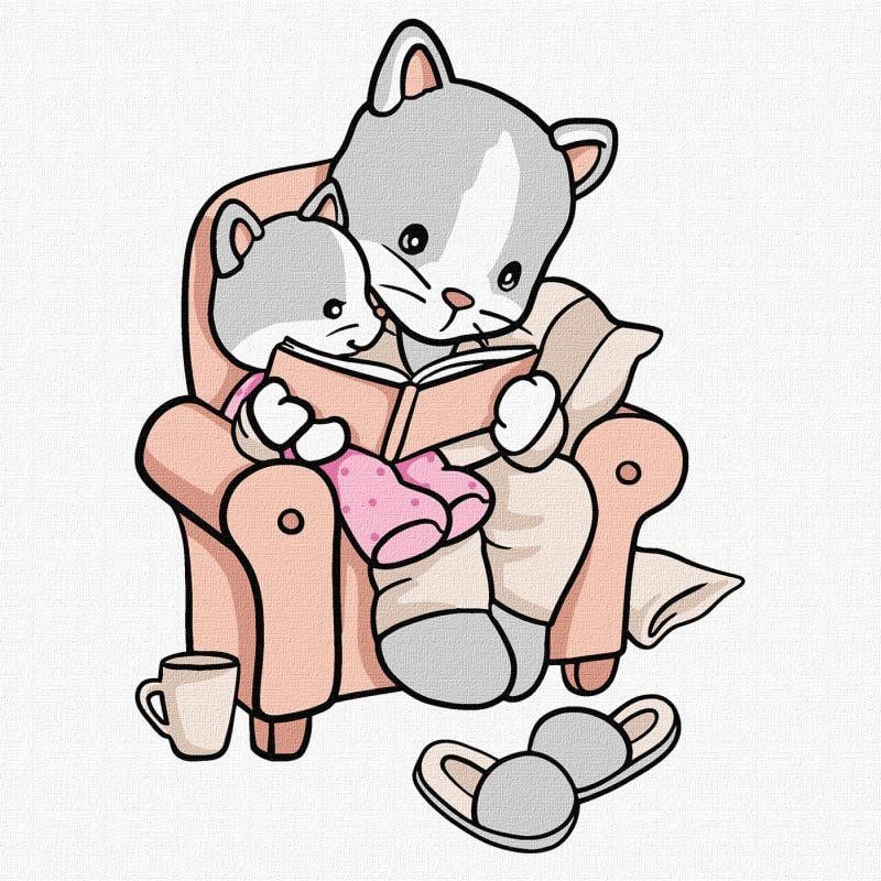 Картина по номерам Ideyka Сказки на ночь 25х25 см (2847123881)