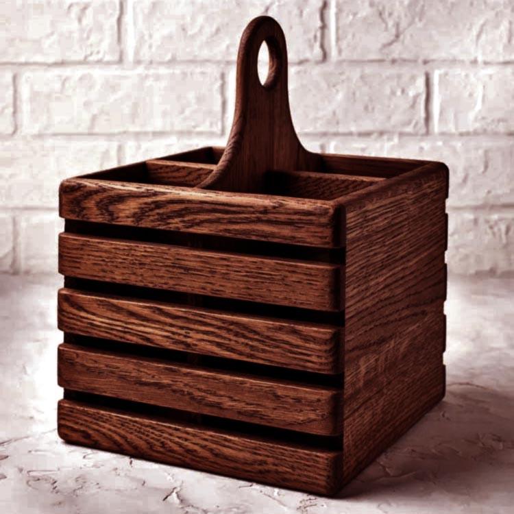 Подставка для столовых приборов из дерева Камбия савоярди (ПСП-008315)