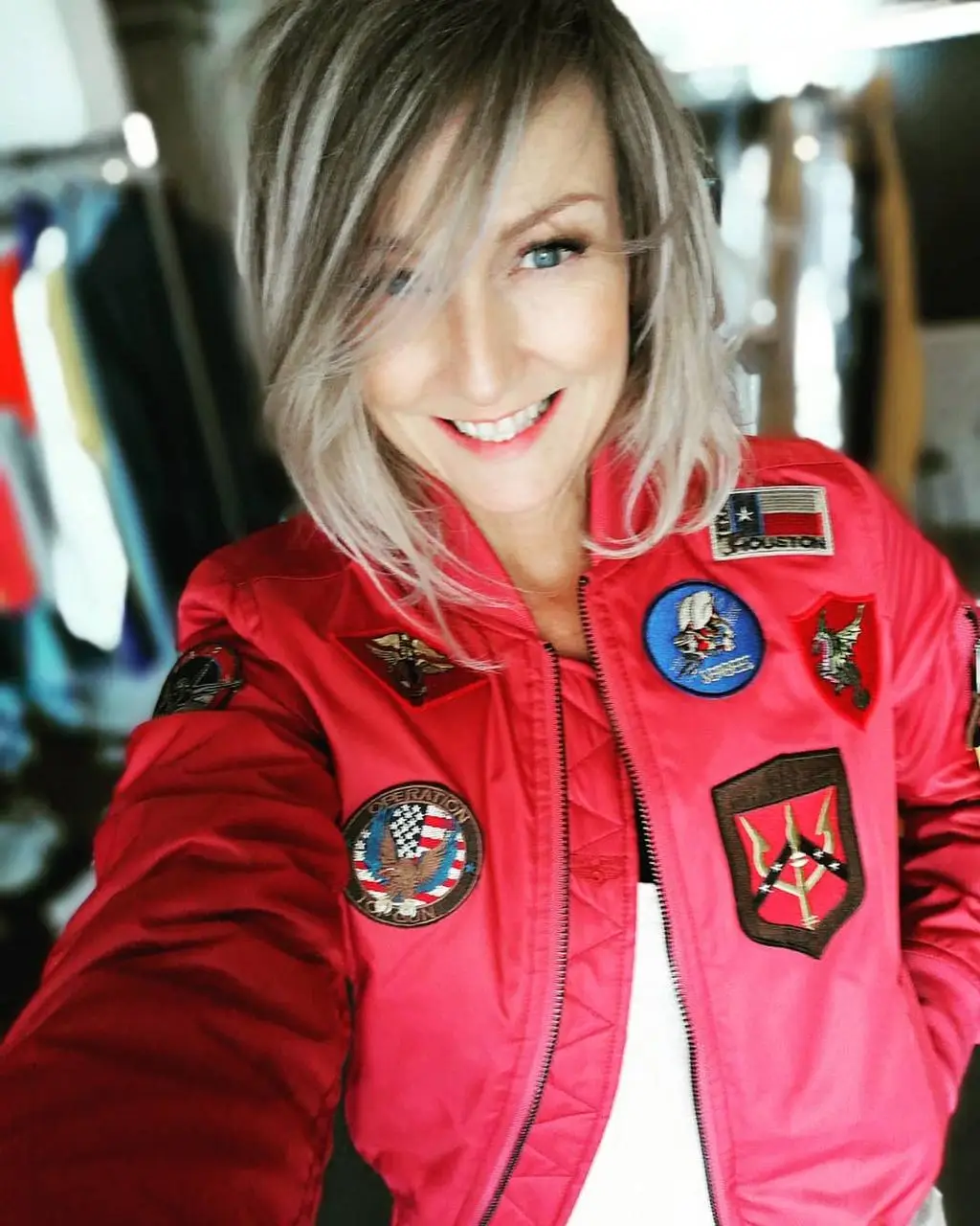 Бомбер Top Gun Miss MA-1 jacket patches XS Red (TGJ1573P-SRXS) - фото 3