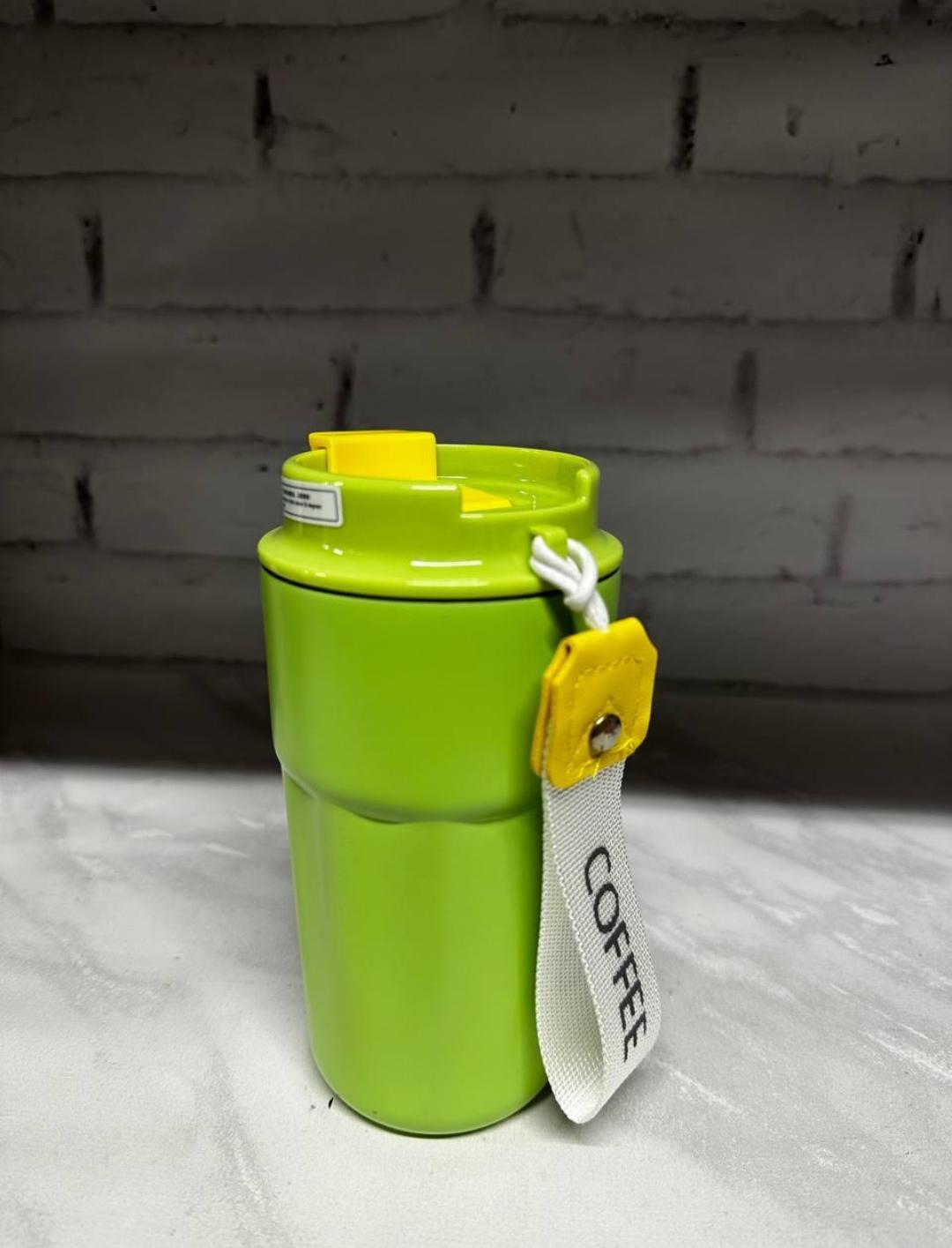 Термокружка Happy Life нержавеющая сталь 330 мл Зеленый (18005792) - фото 4 Термокружка Happy Life нержавеющая сталь 330 мл Зеленый (18005792) - фото 4