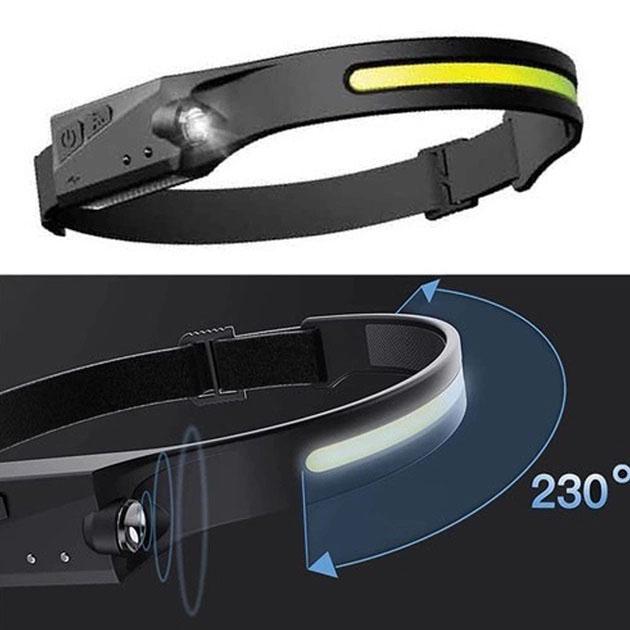 Фонарь налобный BL-W689/G28-LM+COB сенсорный Li-ion аккумулятор White/Red (ws88242) - фото 5 Фонарь налобный BL-W689/G28-LM+COB сенсорный Li-ion аккумулятор White/Red (ws88242) - фото 5