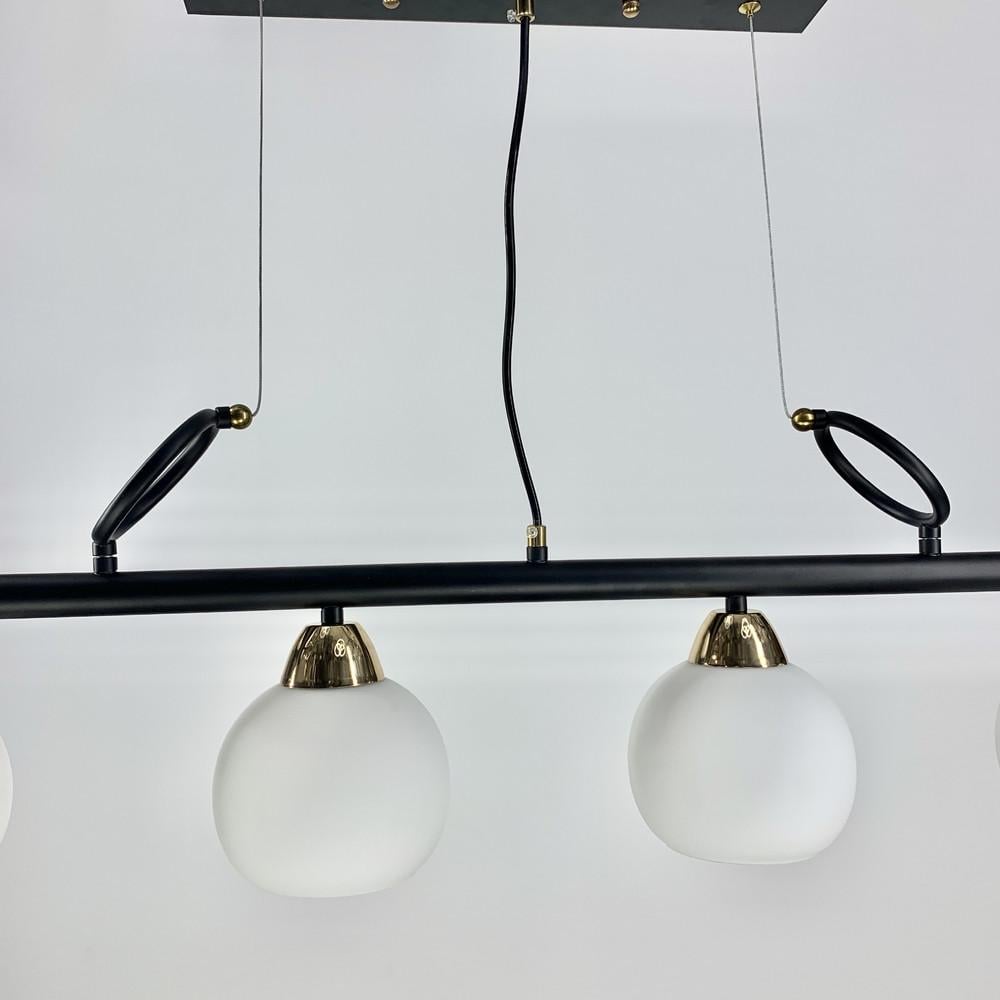 Світильник видовжений на 4 білих плафони (YQ 307/4) - фото 3 Світильник видовжений на 4 білих плафони (YQ 307/4) - фото 3