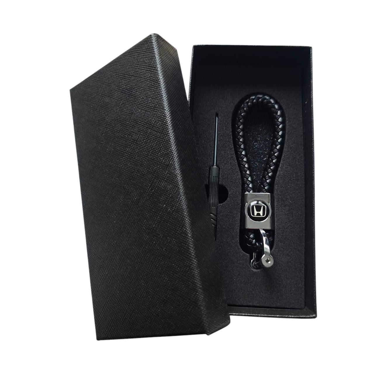 Брелок автомобильный Honda кожаный с карабином (1385650249)