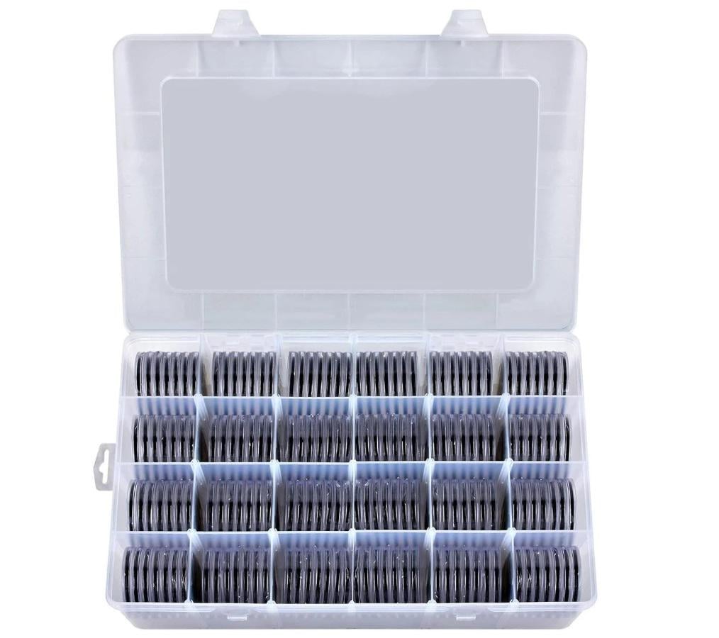 Скринька 168 капсул для монет діаметром 46 мм