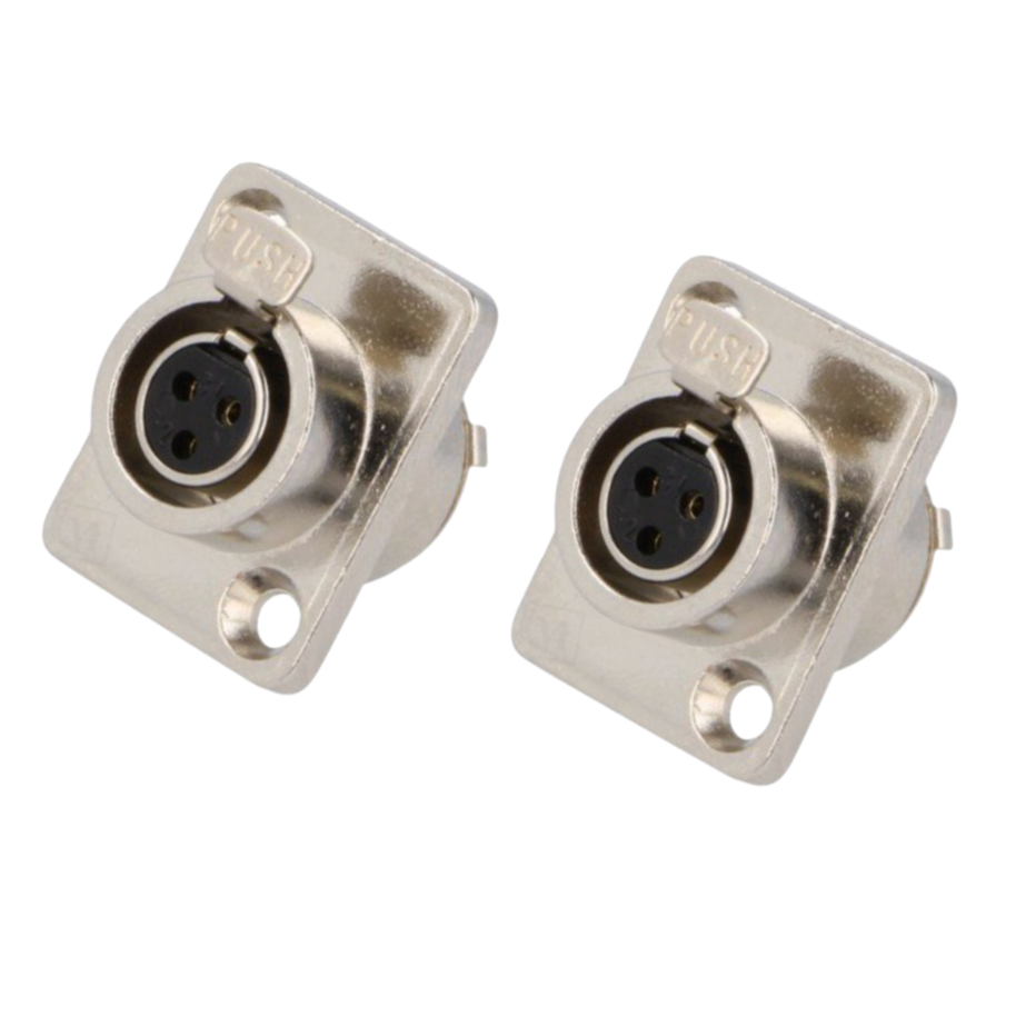 Панельний роз'єм Moco mini XLR SA107-3P 3 контакти з фланцем на 2 отвори для аудіо та світлового обладнання 1 шт. (000049385_1) - фото 8 Панельний роз'єм Moco mini XLR SA107-3P 3 контакти з фланцем на 2 отвори для аудіо та світлового обладнання 1 шт. (000049385_1) - фото 8