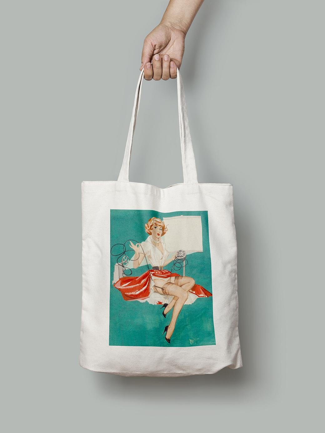 Эко-сумка Катушка запуталась. Роберт Оливер Скемп шопер (pin_up010245_Bag)